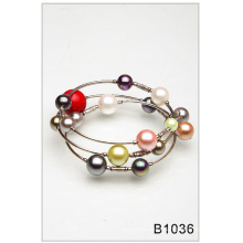 Colorful Glass Pearl Bracelet (B1036)